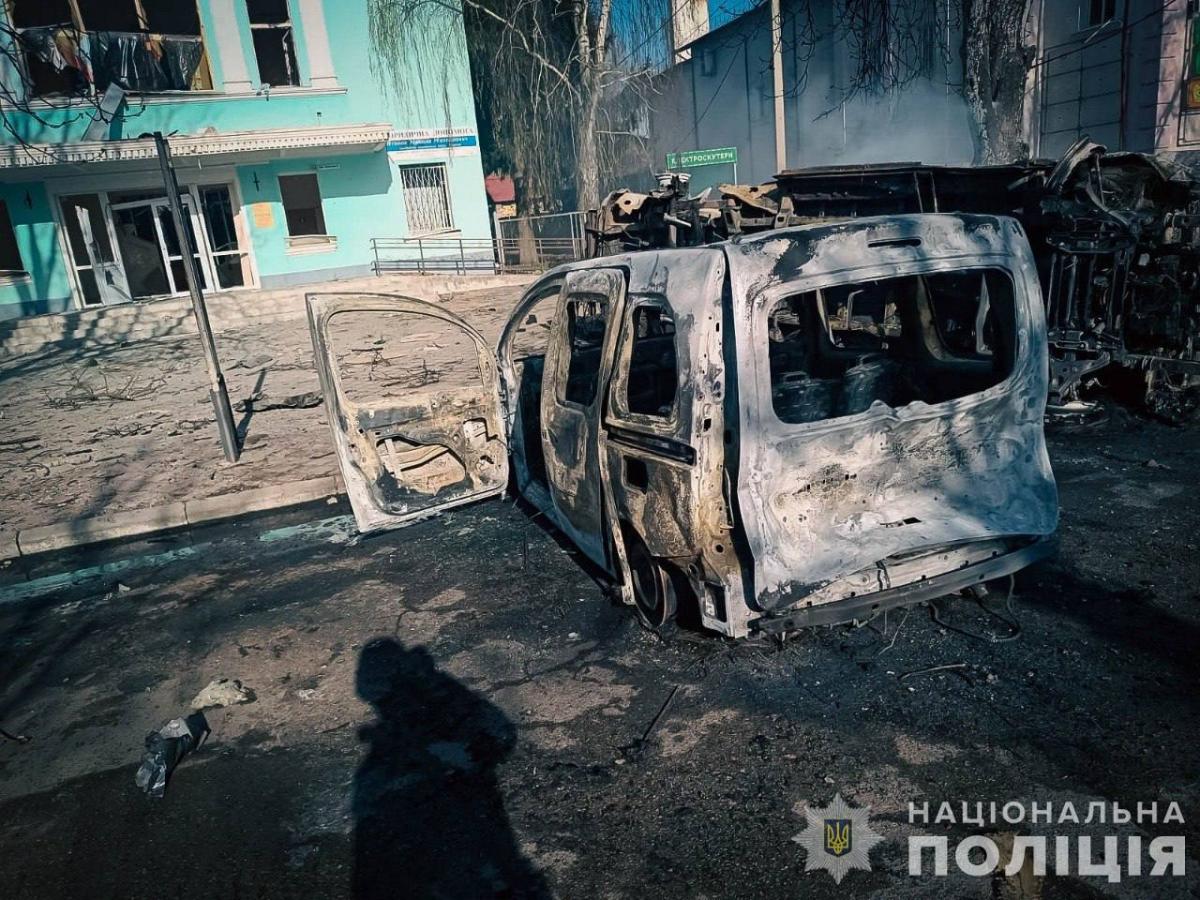 Удар КАБами по центру Білопілля 8 квітня