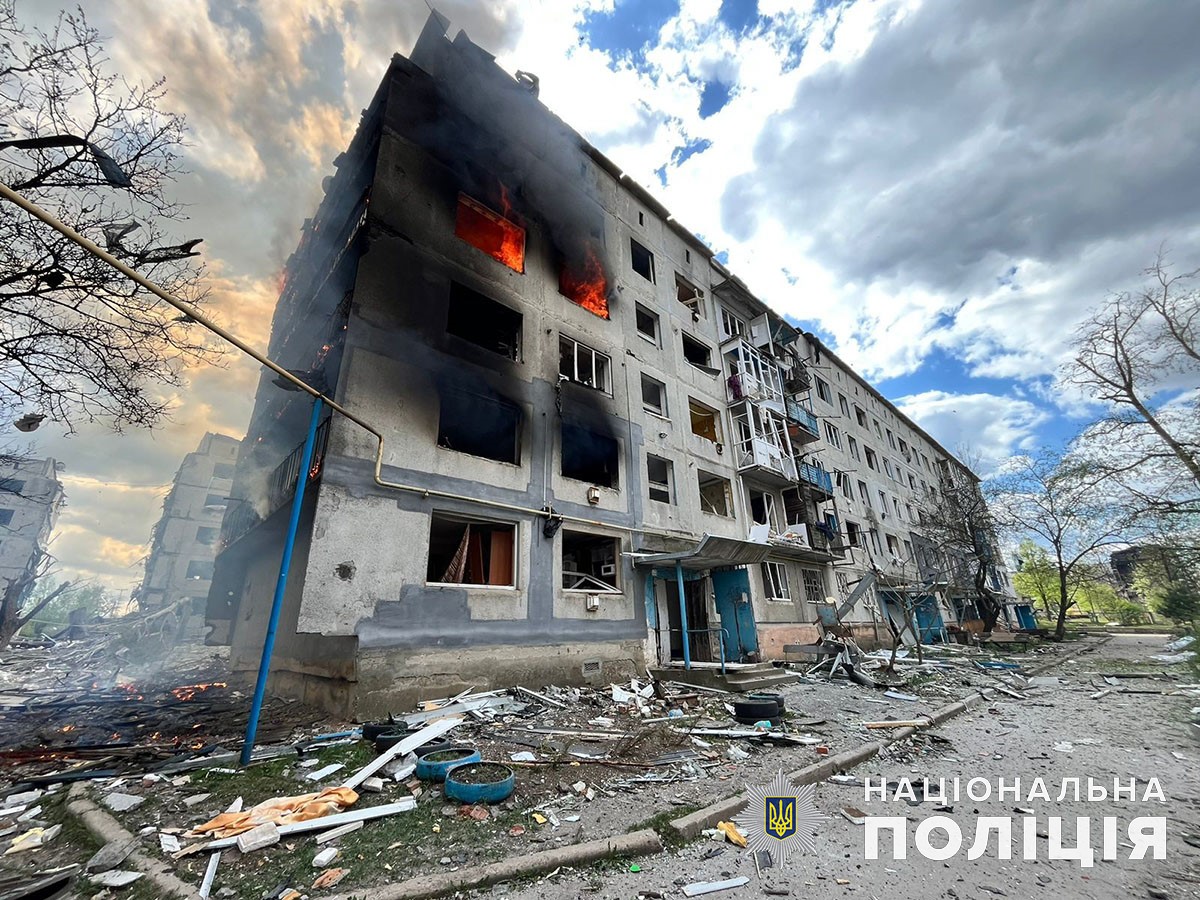 Обстріл Донецької області російськими окупантами 15 квітня