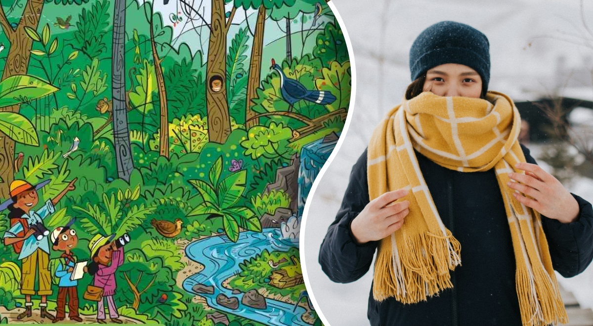 Найти шарф в джунглях за 8 секунд смогут единицы: загадка для самых сообразительных