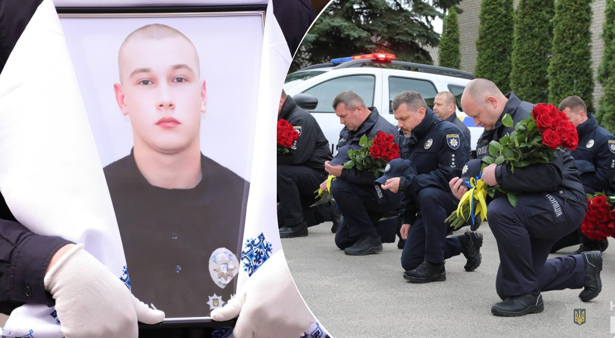 Все плакали и стояли на коленях: в Винницкой области простились с убитым полицейским