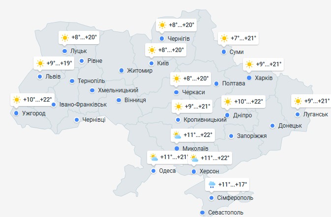 погода 30 квітня 