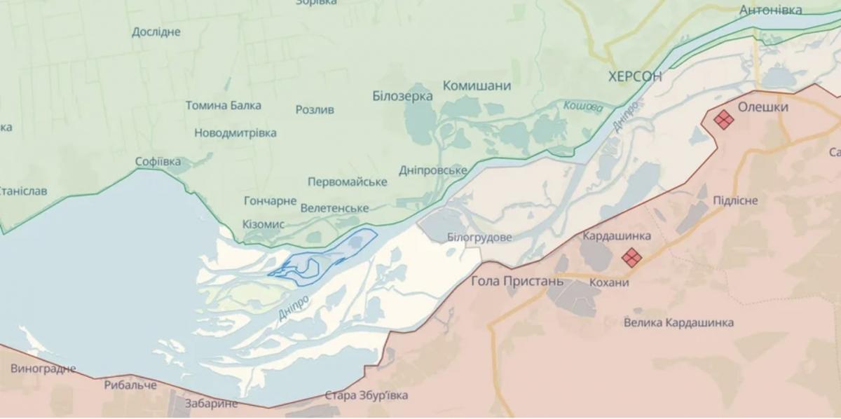 Острів Нестрига: війна в Україні - карта Острів Нестрига: війна в Україні - карта