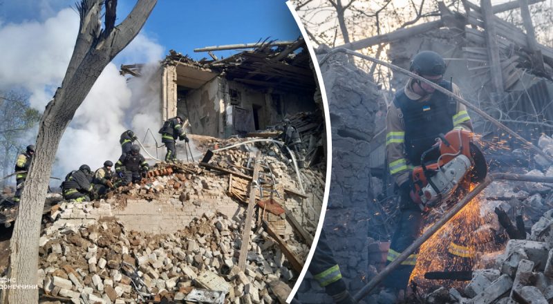 Из-под завалов достали тела матери и ребенка: оккупанты ударили по дому в Константиновке