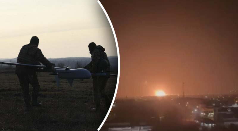 Краснодарський край під потужною атакою дронів: горять два НПЗ та військовий аеродром