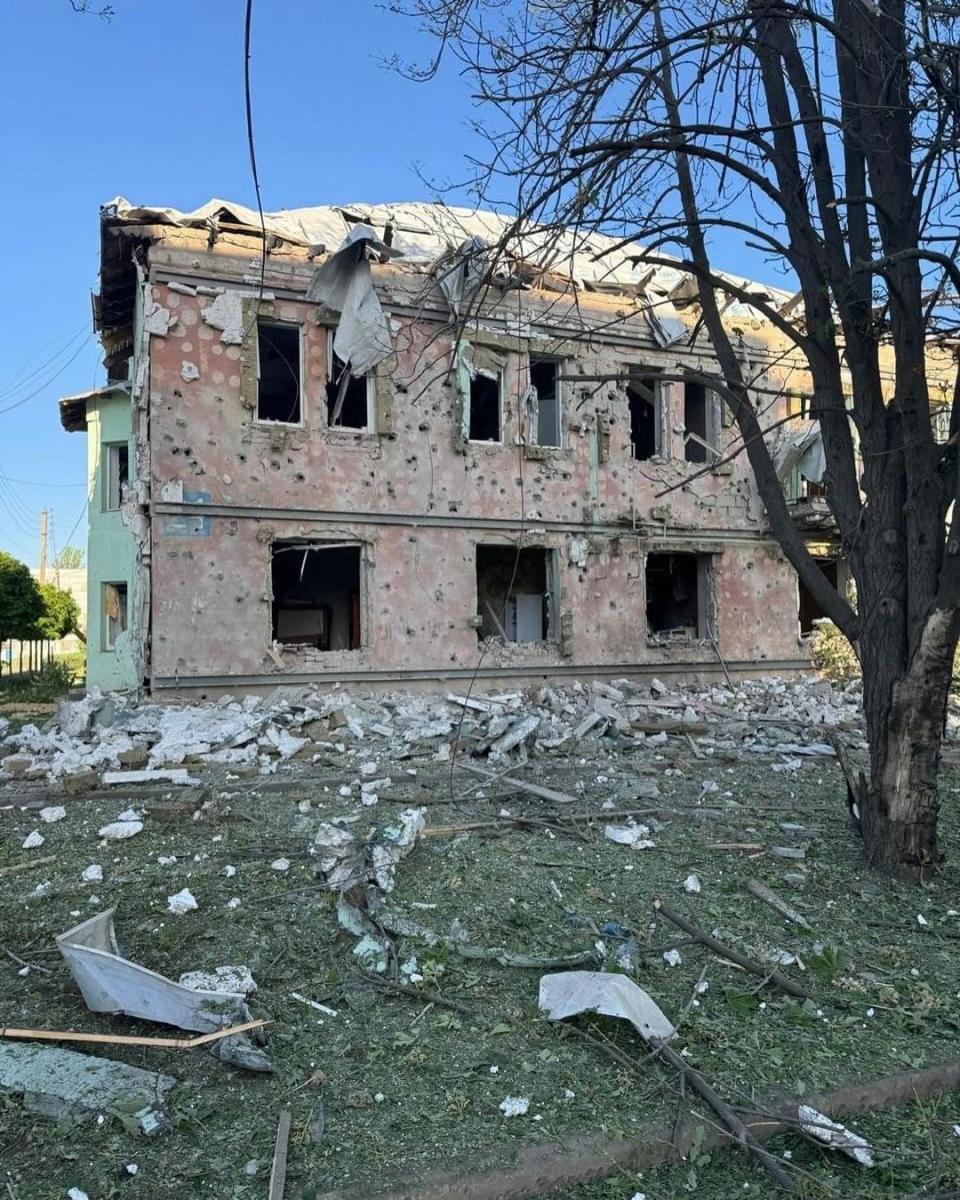 Наслідки російського обстрілу Курахового