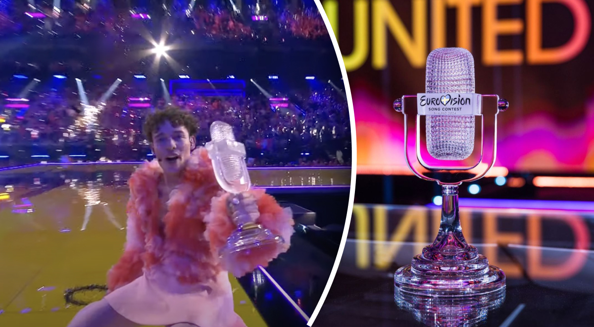 Бахнул об сцену: победитель Евровидения 2024 разбил хрустальный кубок во время выступления