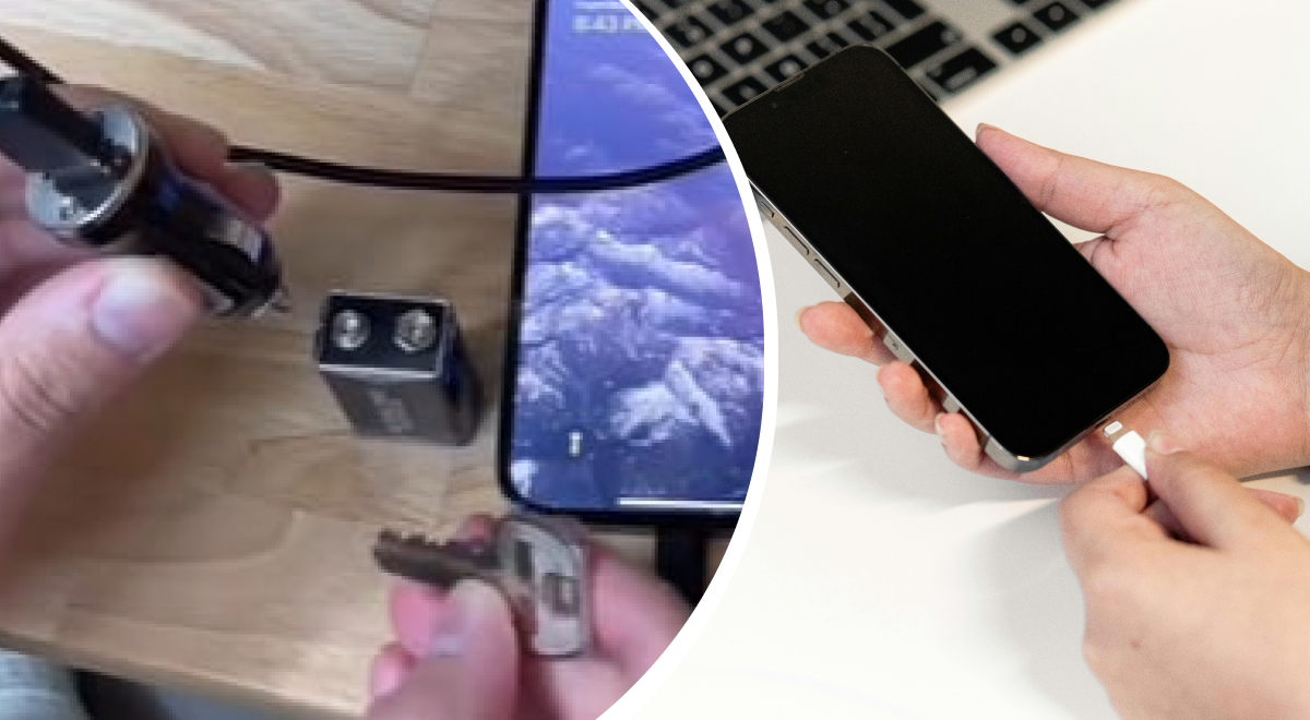 Как зарядить iPhone без зарядки: мужчина показал гениальный метод с батарейкой