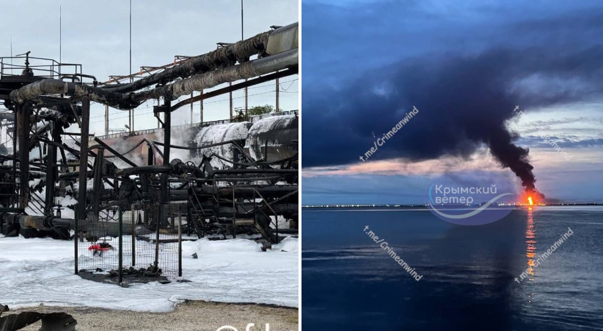 Прогремело около 10 взрывов: в Краснодарском крае РФ вспыхнул мощный пожар в порту