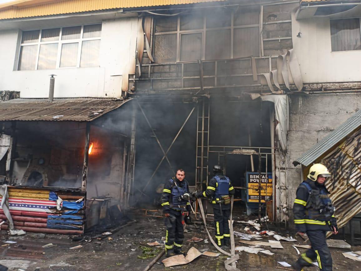 Последствия ракетного удара по Киеву 31 мая 2024