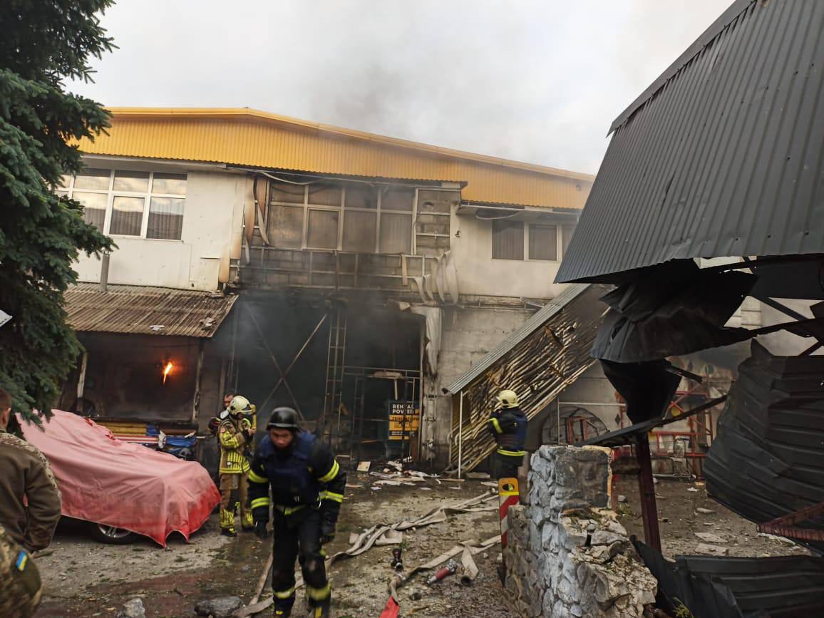 Последствия ракетного удара по Киеву 31 мая 2024