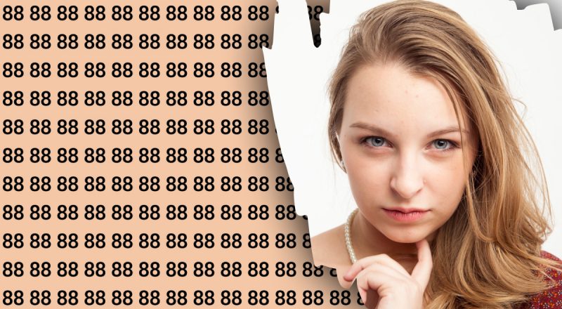 Самый лучший способ проверить внимательность: надо отыскать число 83 среди 88