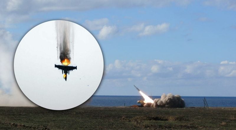 "Штурмовик догорає в степах": знищення Су-25 РФ на сході потрапило на відео