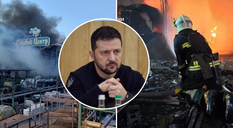"Це – прояв божевілля": Зеленський емоційно відреагував на удар по Харкову