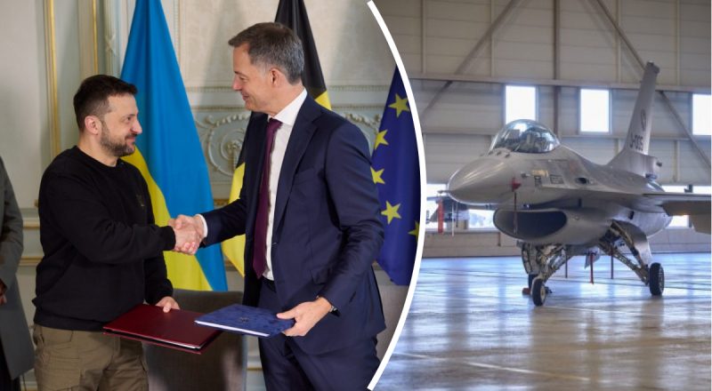 30 літаків F-16 і 977 млн євро допомоги: Україна і Бельгія уклали угоду про гарантії безпеки