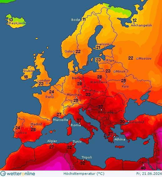 Погода в Украине 21 июня