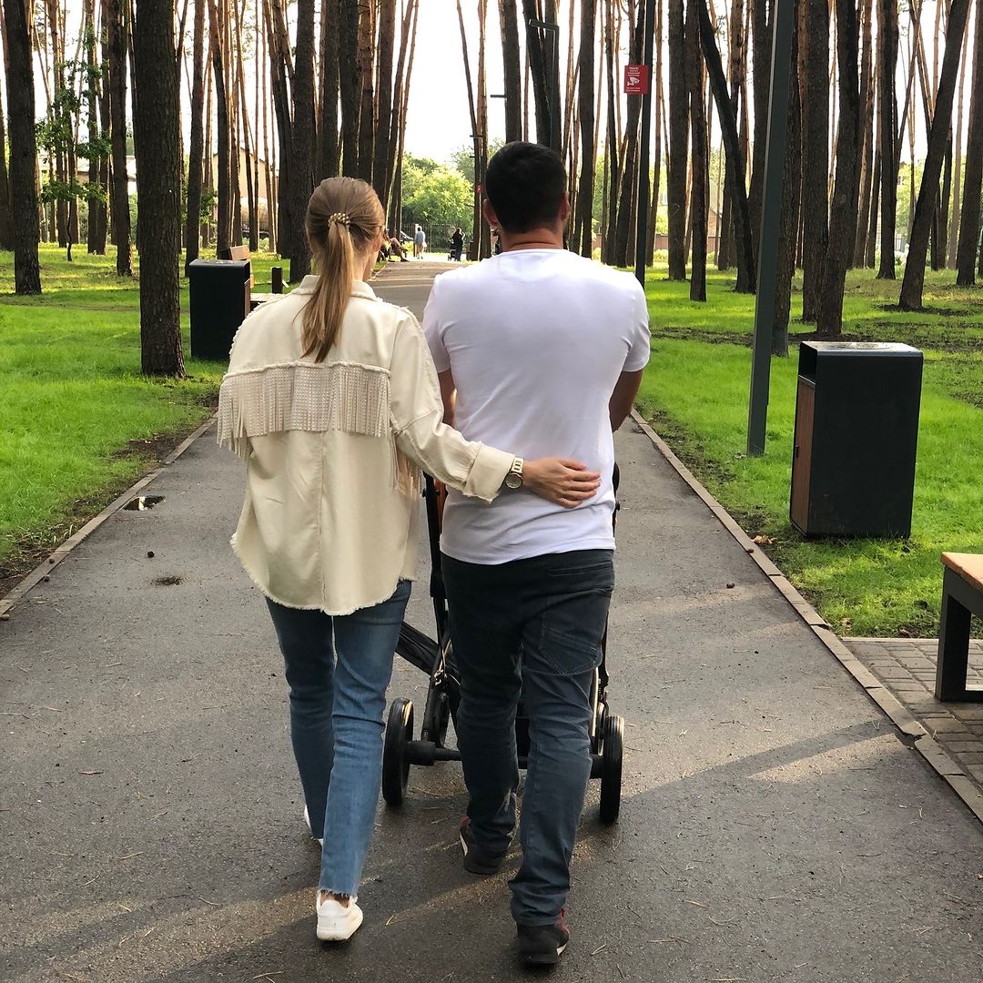 Анна Сагайдачная с мужем