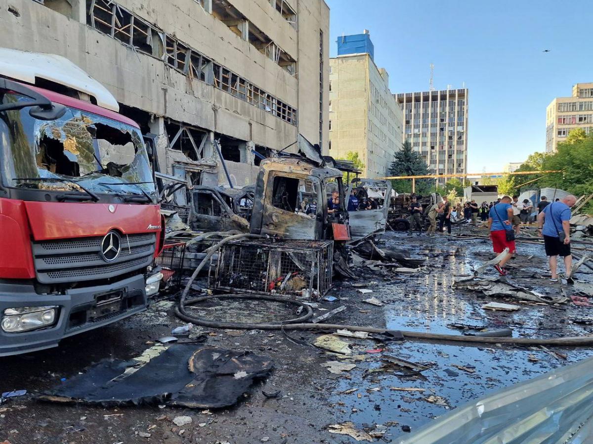 Удар по терміналу Нової пошти в Харкові 30 червня 