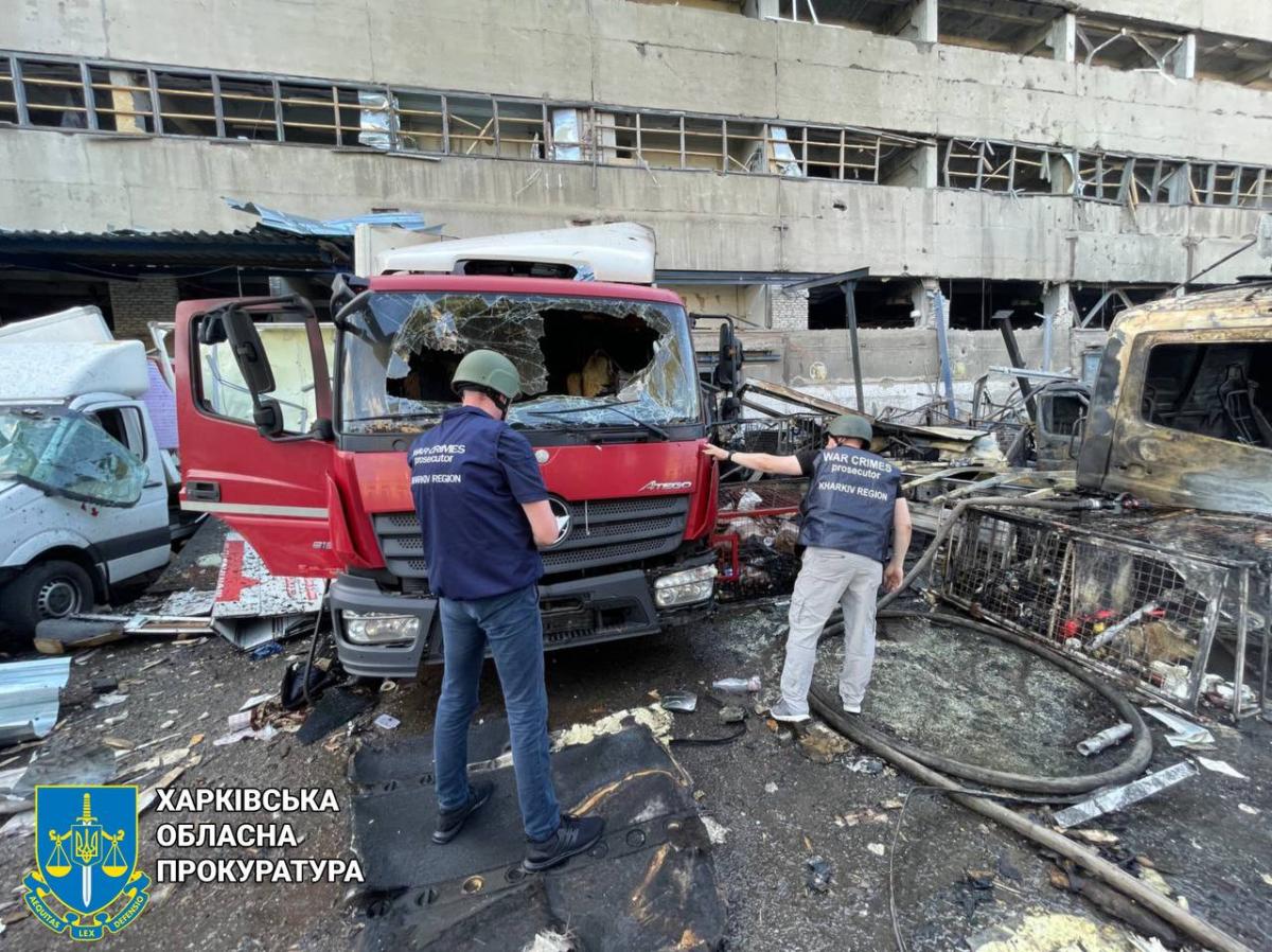 Удар по терміналу Нової пошти в Харкові 30 червня 