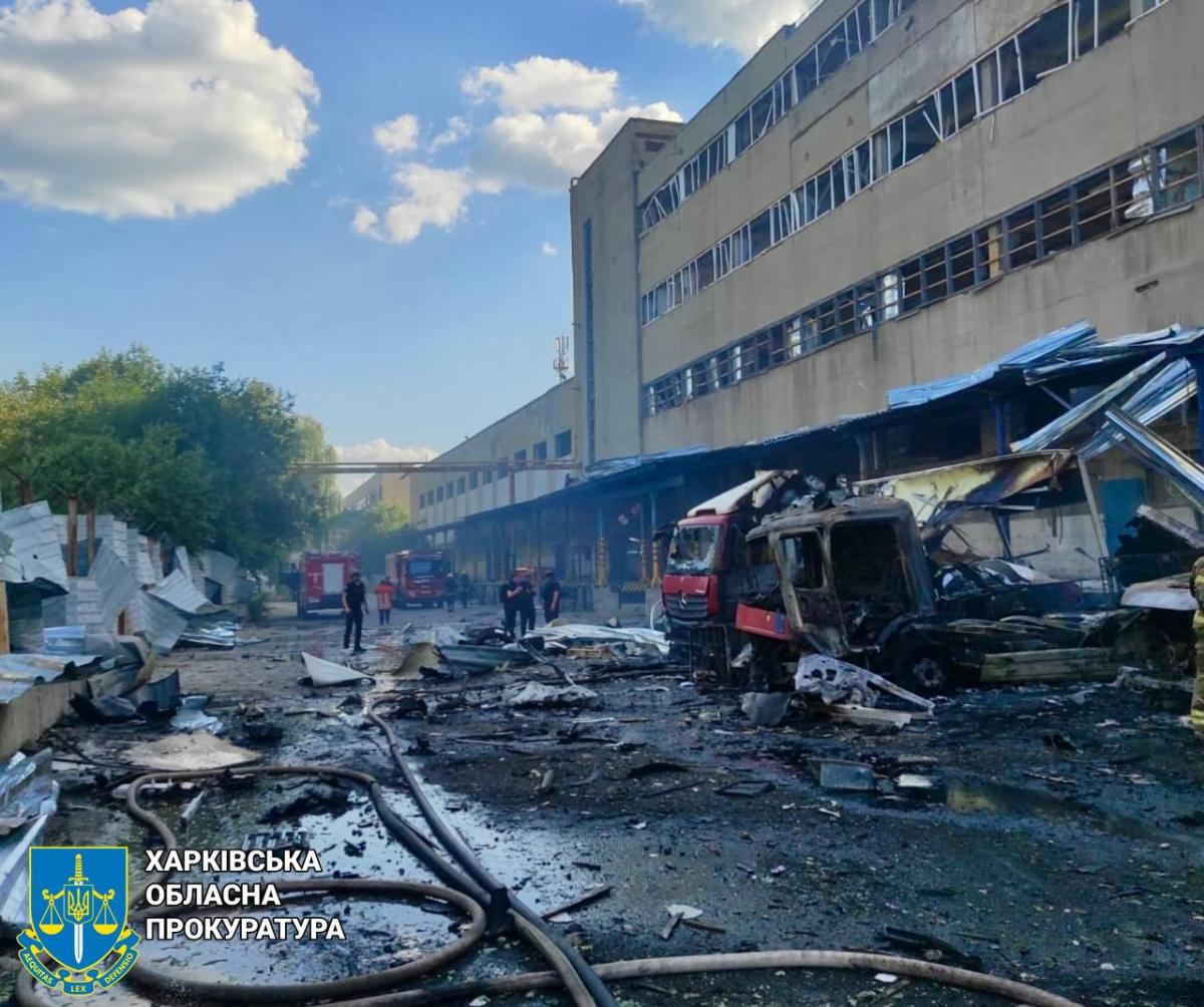 Удар по терміналу Нової пошти в Харкові 30 червня 