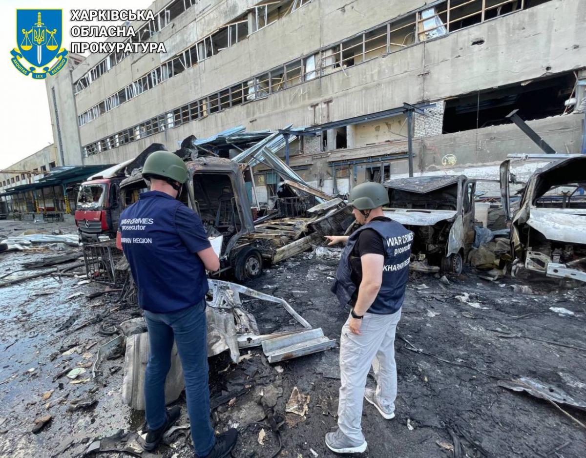 Удар по терміналу Нової пошти в Харкові 30 червня 