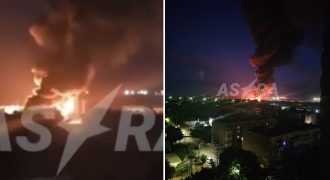 Атака дронов в РФ: в Ростовской области загорелись резервуары с нефтепродуктами