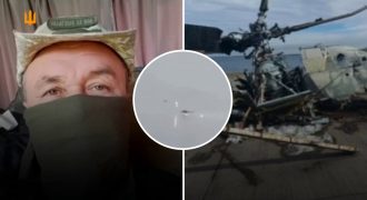 Исторические кадры: появилось видео, как под Киевом сбивали вертолеты в первый день войны
