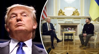Трамп, Байден і Зеленський Трамп, Байден і Зеленський