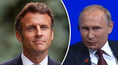 Макрон, Путин