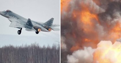 Ударные дроны атаковали самолет Су-57 РФ: в ГУР показали "оружие возмездия"