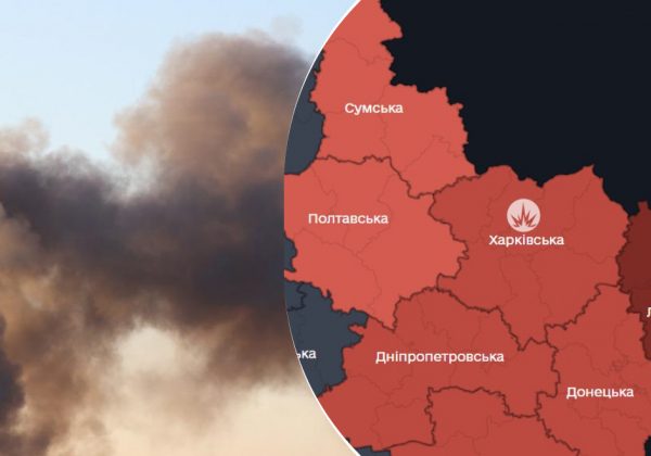 Над містом стовп диму: Харків під масованим ударом