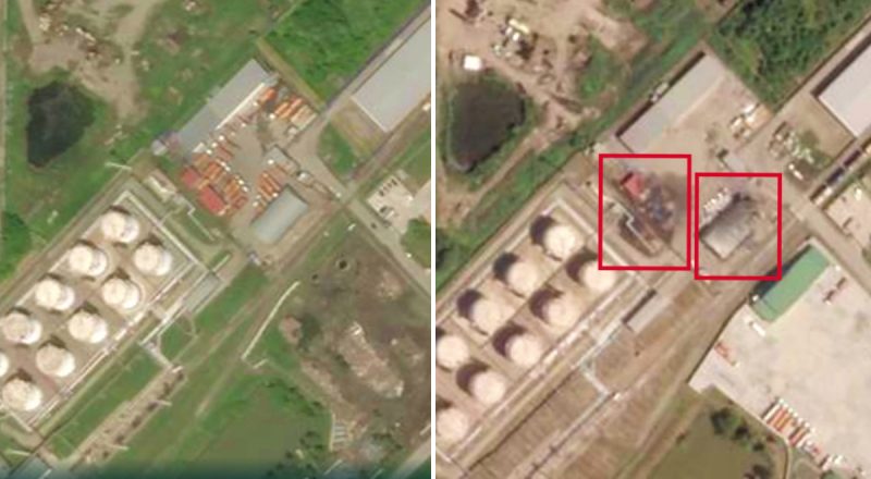 В Адигеї горіли будівлі та ангар: з'явилися перші знімки нафтобази РФ після атаки