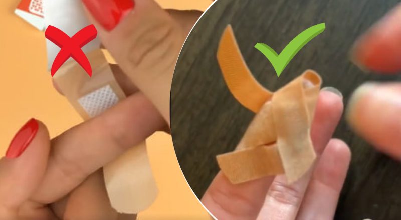 Більшість роками робило помилку: жінка показала, як правильно клеїти пластир