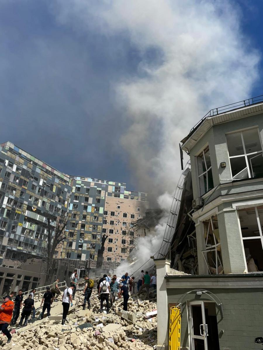 Наслідки ракетного удару по Києву 8 липня 2024 року Наслідки ракетного удару по Києву 8 липня 2024 року