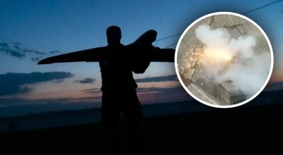 Дрон, удар дрона