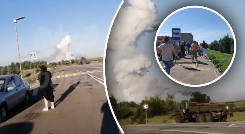 Под Воронежем все еще смачно детонирует склад с ракетами: снаряды разлетаются по селам