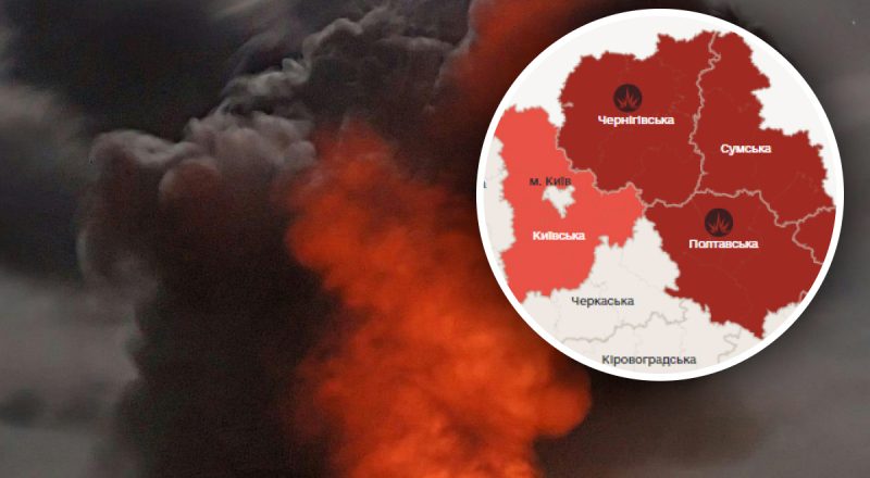 В Україні лунають потужні вибухи: Росія запустила дрони по областях