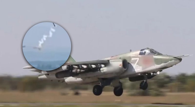 ЗСУ збили російський Су-25 на сході: опубліковано відео точного удару