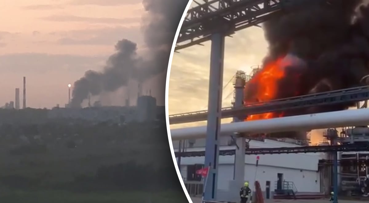 В Омске разразился масштабный пожар на нефтезаводе: что известно