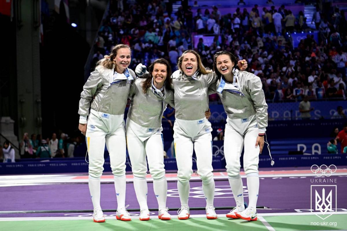 Победа Украины в фехтовании на саблях среди женских команд на Олимпиаде-2024