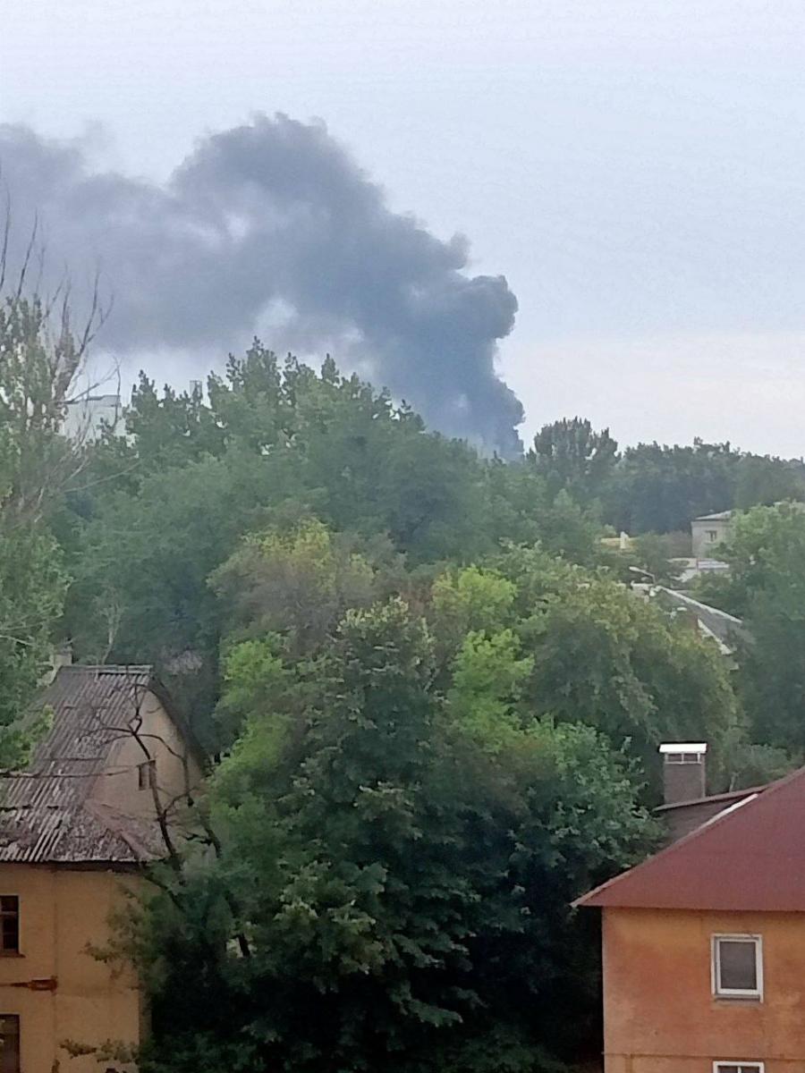 Потужний обстріл Луганська 4 серпня Потужний обстріл Луганська 4 серпня