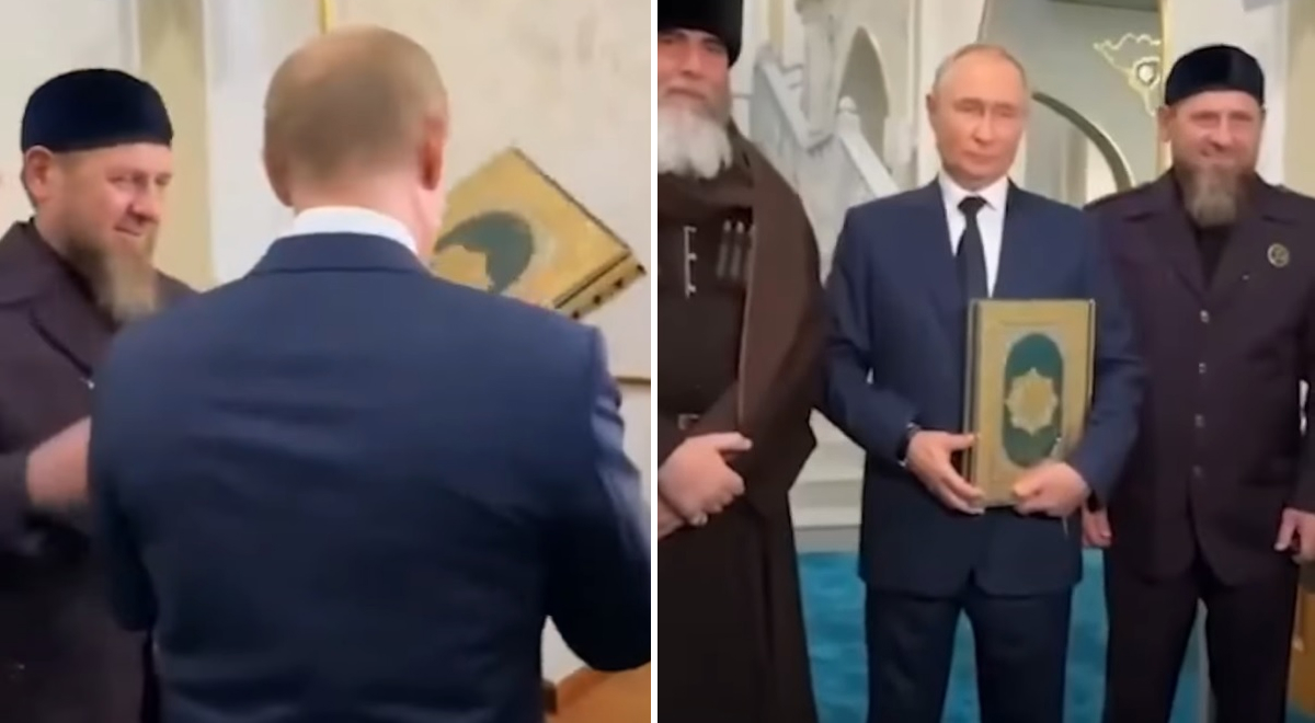Путин целует Коран