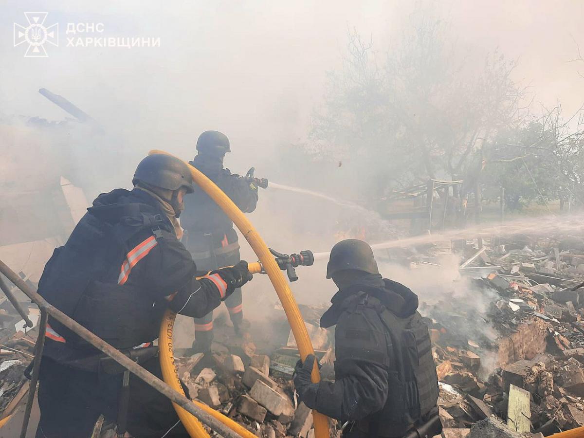 Наслідки удару по селу Черкаська Лозова