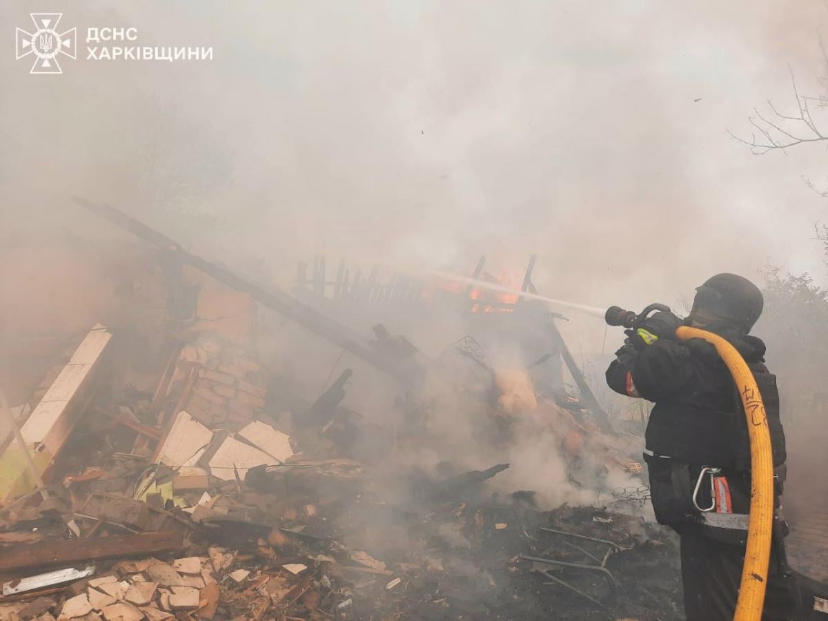 Наслідки удару по селу Черкаська Лозова