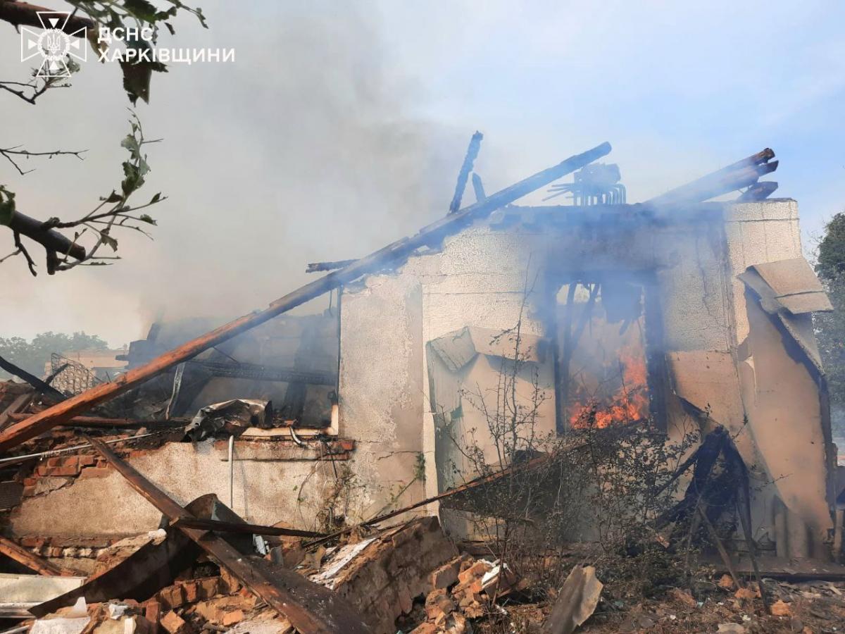 Наслідки удару по селу Черкаська Лозова