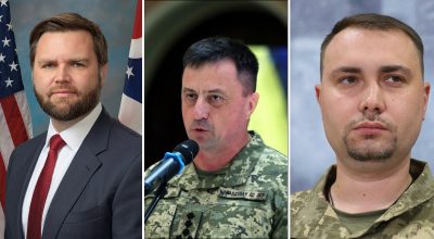 Джей Ді Венс, Кирило Буданов, Микола Олещук  Джей Ді Венс, Кирило Буданов, Микола Олещук