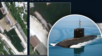 Дерев'яний макет: як РФ приховує затоплення підводного човна Ростов-на-Дону Дерев'яний макет: як РФ приховує затоплення підводного човна Ростов-на-Дону