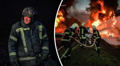 Пожар в Тернополе после удара РФ Пожар в Тернополе после удара РФ