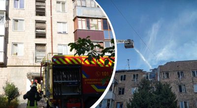 В результате атаки РФ в Луцке повреждена жилая многоэтажка: есть пострадавший