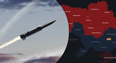Частина України 'почервоніла' через загрозу балістики: в Сумах - вибухи Частина України 'почервоніла' через загрозу балістики: в Сумах - вибухи