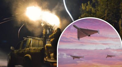 Атака дронов, робота ПВО